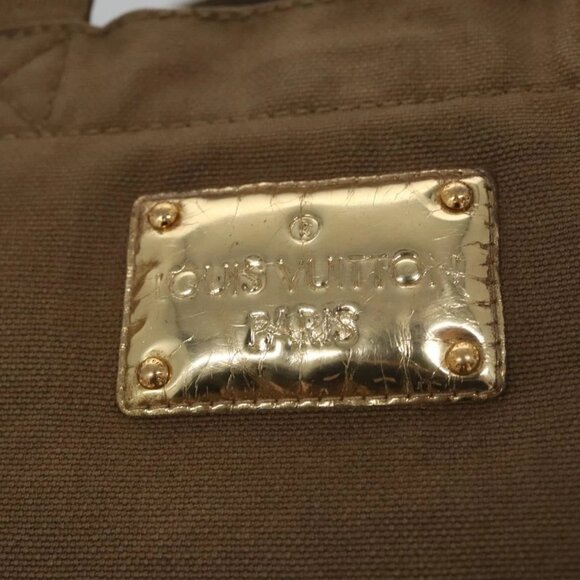 LOUIS VUITTON Thats Love PM Hand Bag Canvas Khaki Silver Gold - Picture 9 of 15